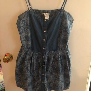 american rag denim romper